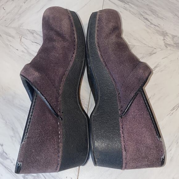 Dansko Brown Suede Leather Clogs Size 42 / 12 - Picture 14 of 15